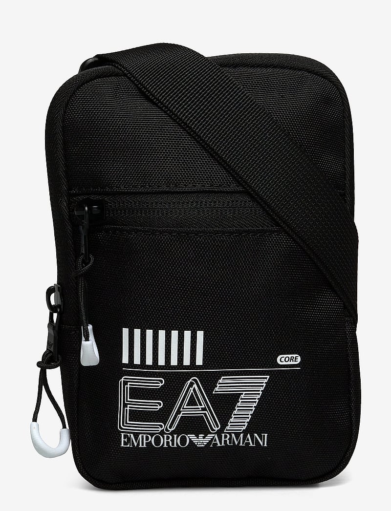 EA7 - SHOULDER BAG - skuldertasker - black/white logo - 0