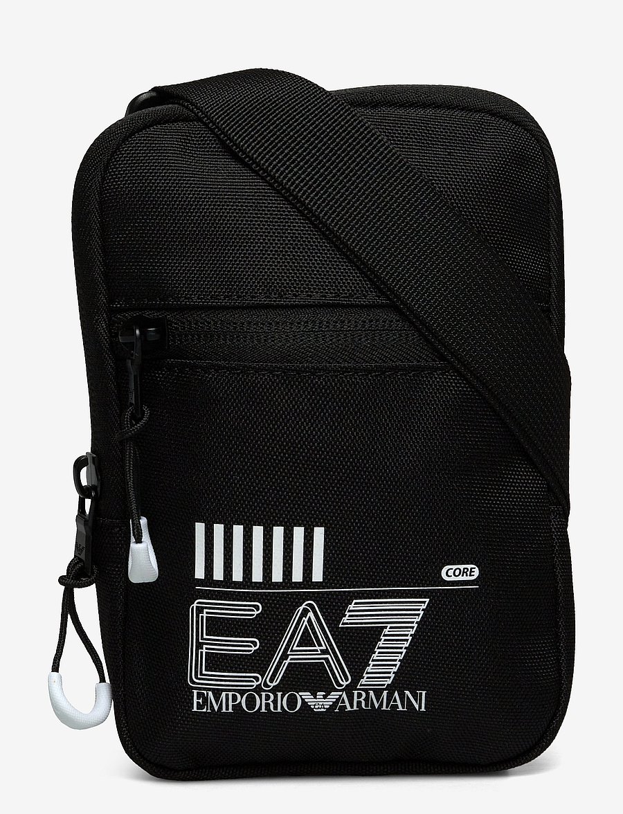 EA7 - SHOULDER BAG - shoulder bags - black/white logo - 0