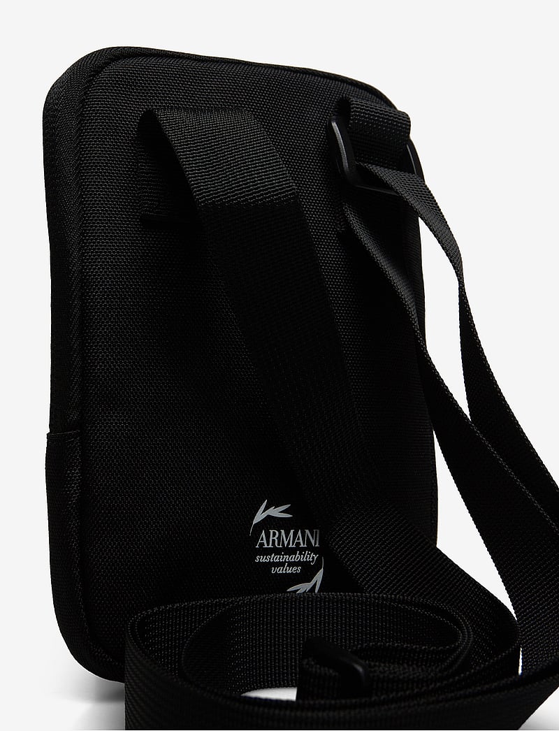 EA7 - SHOULDER BAG - skuldertasker - black/white logo - 3