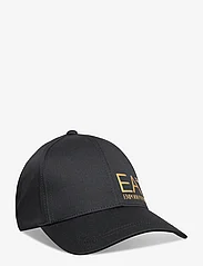EA7 - CAPS - kepurės su snapeliu - 28121-black/gold - 0