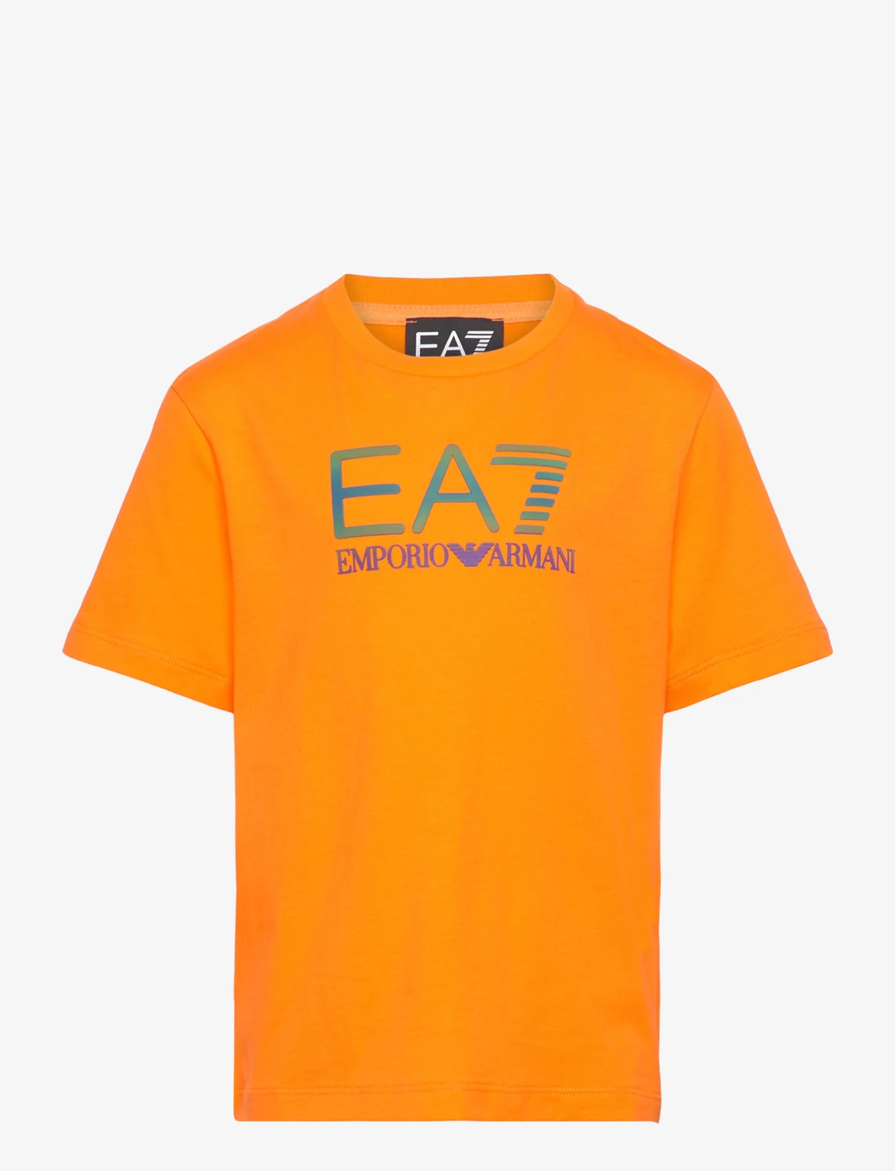 EA7 - T-SHIRT - short-sleeved t-shirts - 1666-orange tiger - 0