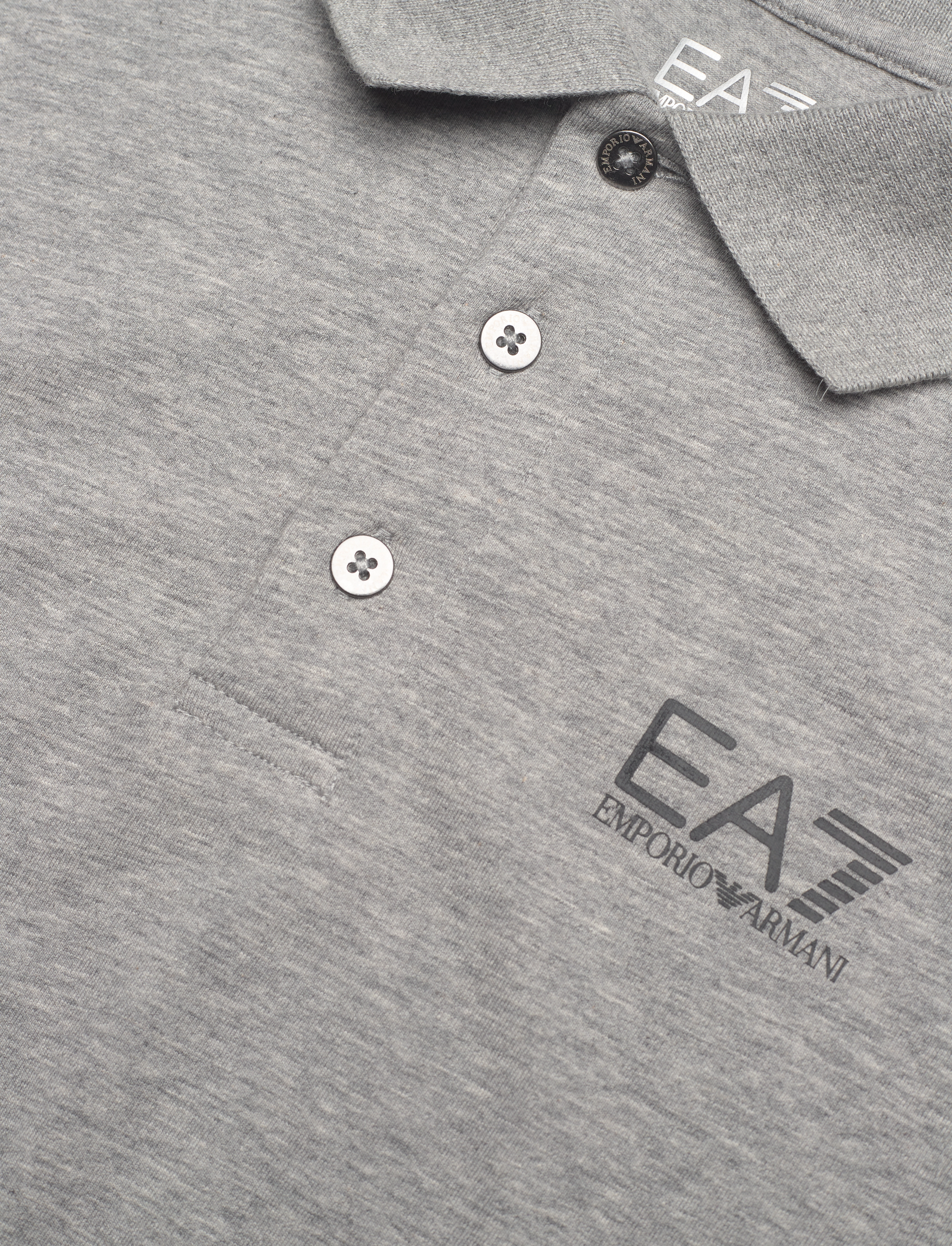 EA7 - POLO - med.grey mel - 2