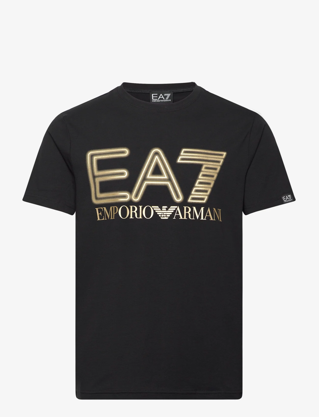 EA7 - T-SHIRT - kortermede t-skjorter - black - 0