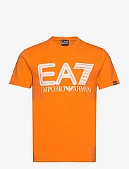 EA7 - T-SHIRT - short-sleeved t-shirts - orange tiger - 0