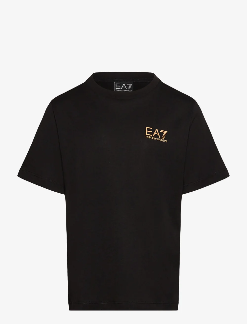 EA7 - T-SHIRT - lyhythihaiset - black / gold - 0