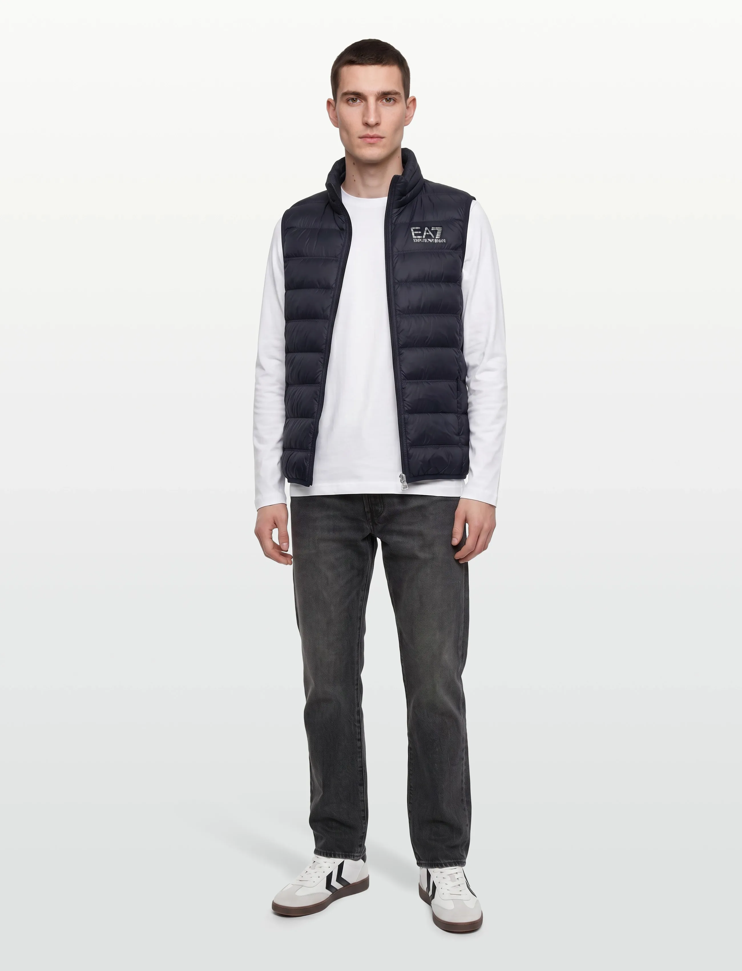 EA7 - DOWN WAISTCOAT - armani blue - 0
