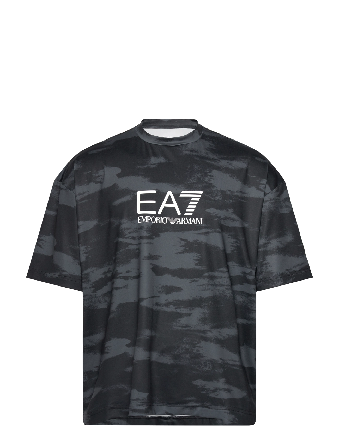 EA7 T-SHIRT - T-shirts - FANCY BLACK / black