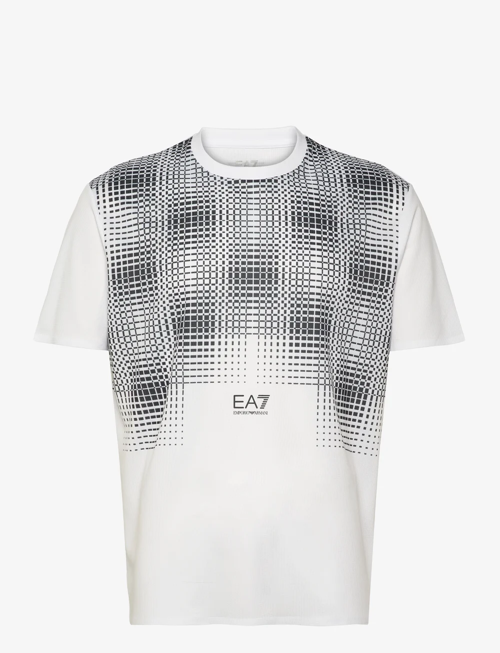 EA7 - T-SHIRT - kortærmede t-shirts - fancy white/blue - 0