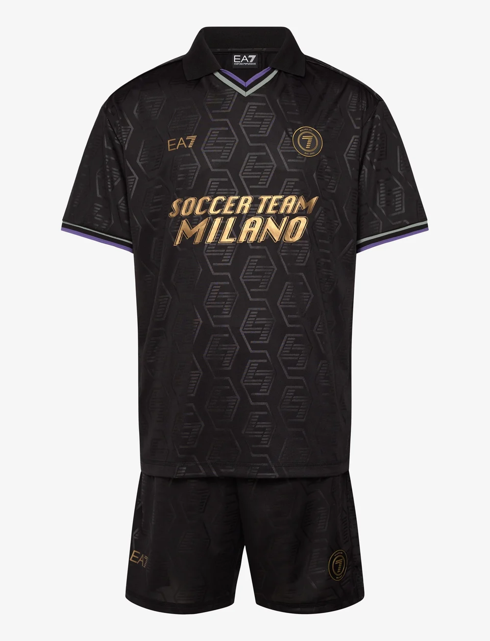 EA7 - SET - jalgpallisärgid - black - 0