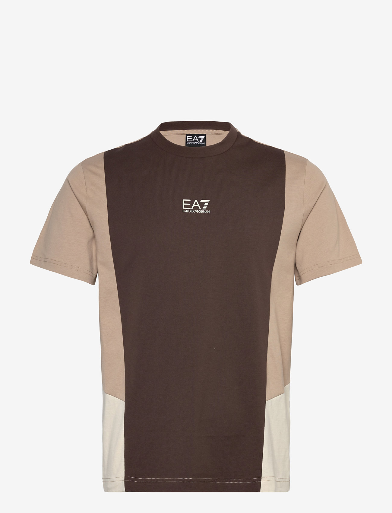 EA7 - T-SHIRT - kortärmade t-shirts - chocolate brown - 0
