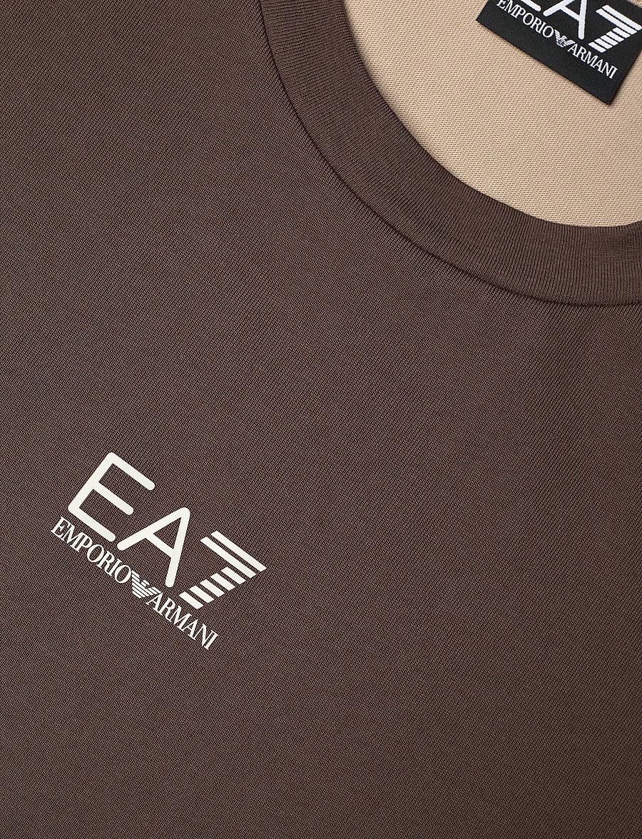 EA7 - T-SHIRT - kurzärmelig - chocolate brown - 2