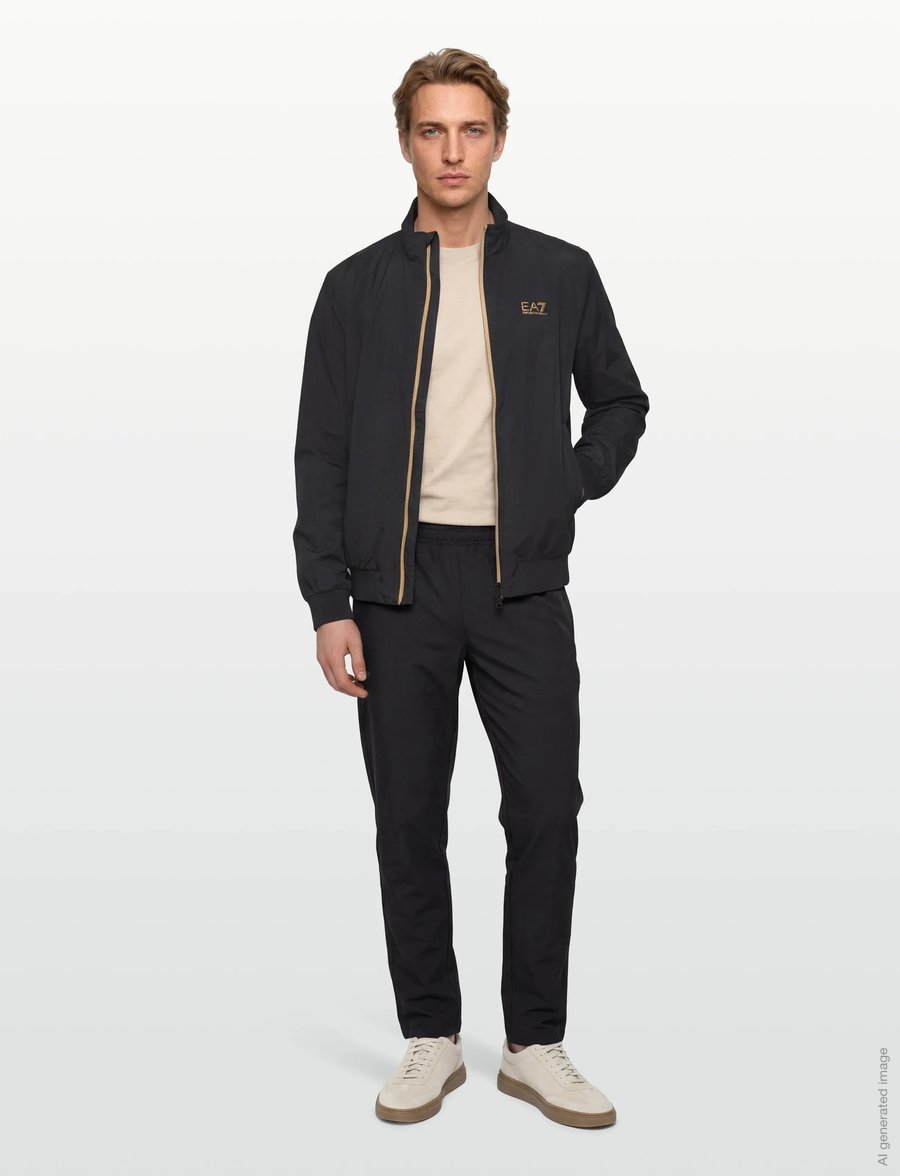 EA7 - BOMBER JACKET - forårsjakker - black / gold - 0