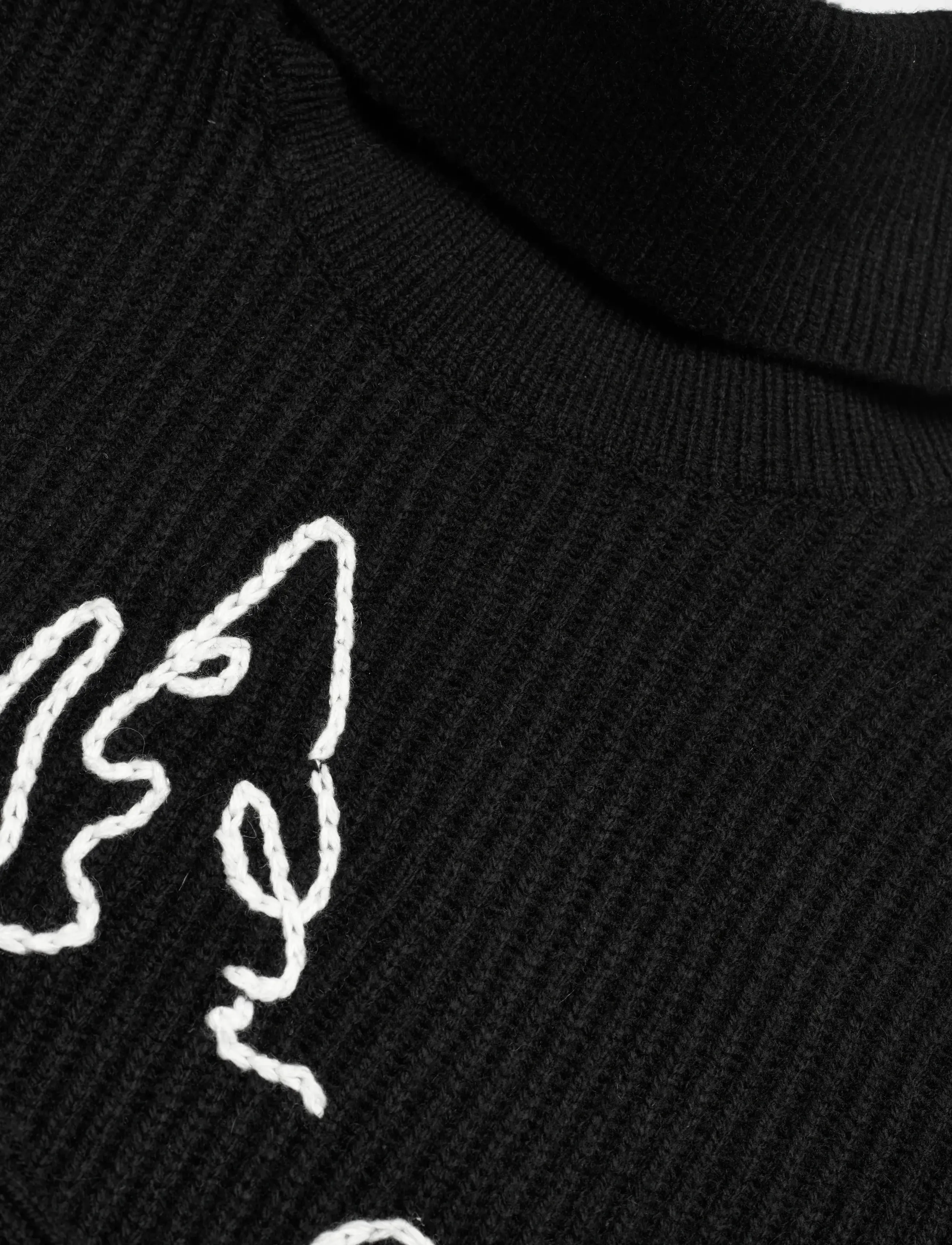 EA7 - PULLOVER - knitwear - black / bianco emb - 2