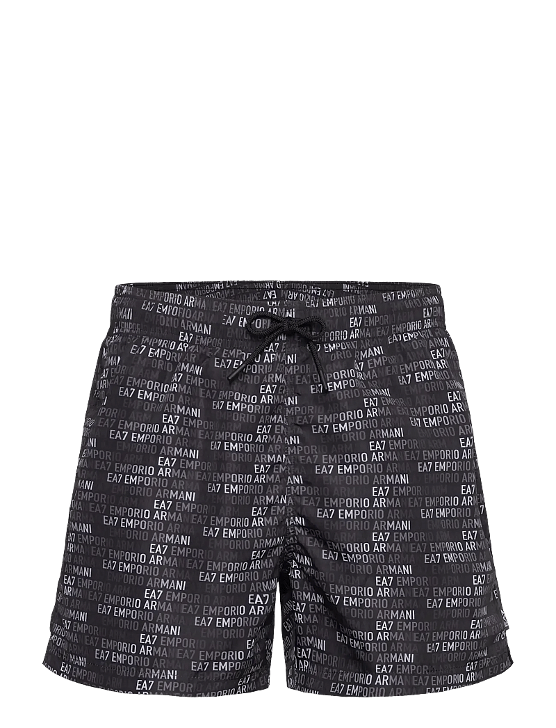 EA7 - BOXER BEACHWEAR - badehose - fancy black/white mo - 0