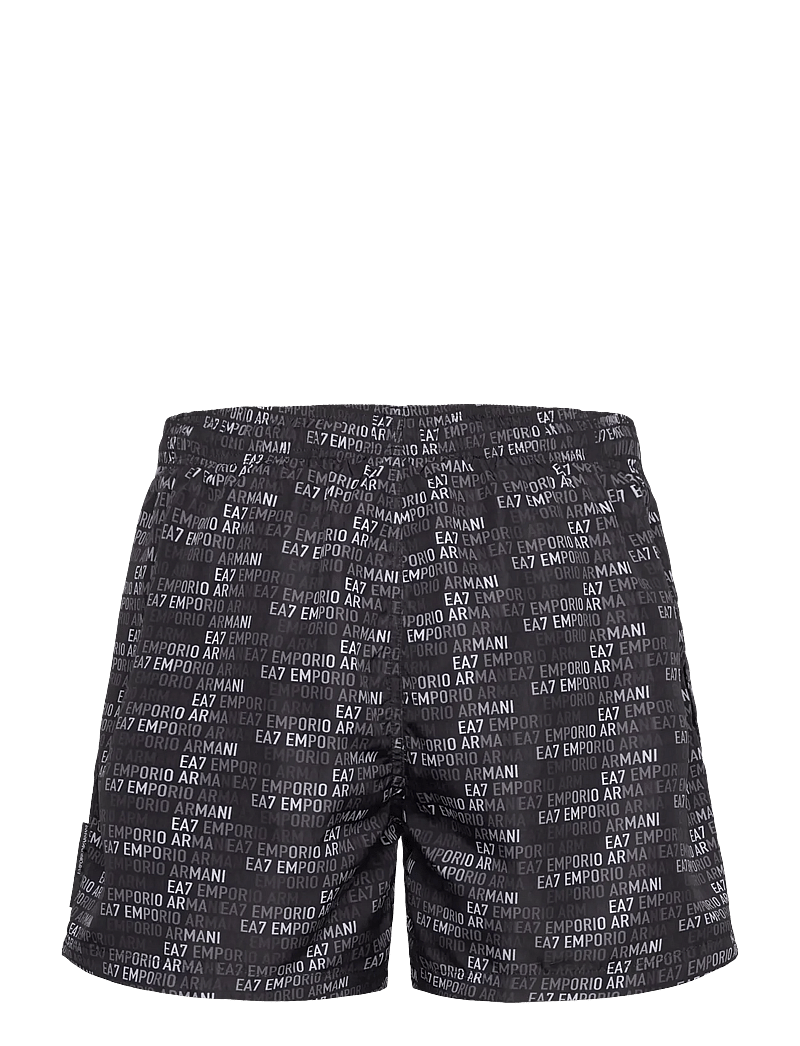 EA7 - BOXER BEACHWEAR - badehose - fancy black/white mo - 1