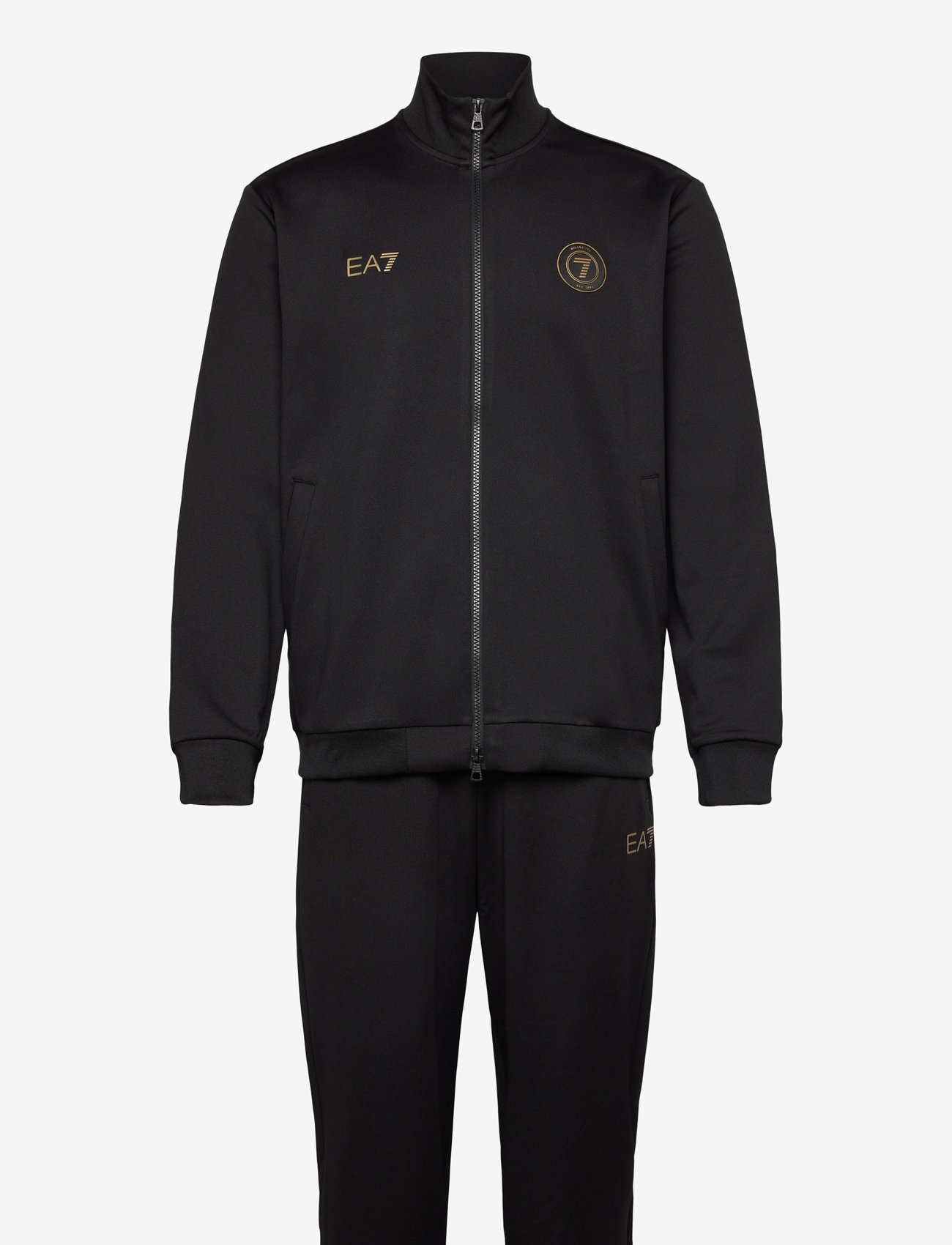 EA7 - TRACKSUIT - track jacketstrainingsanzug - black - 0