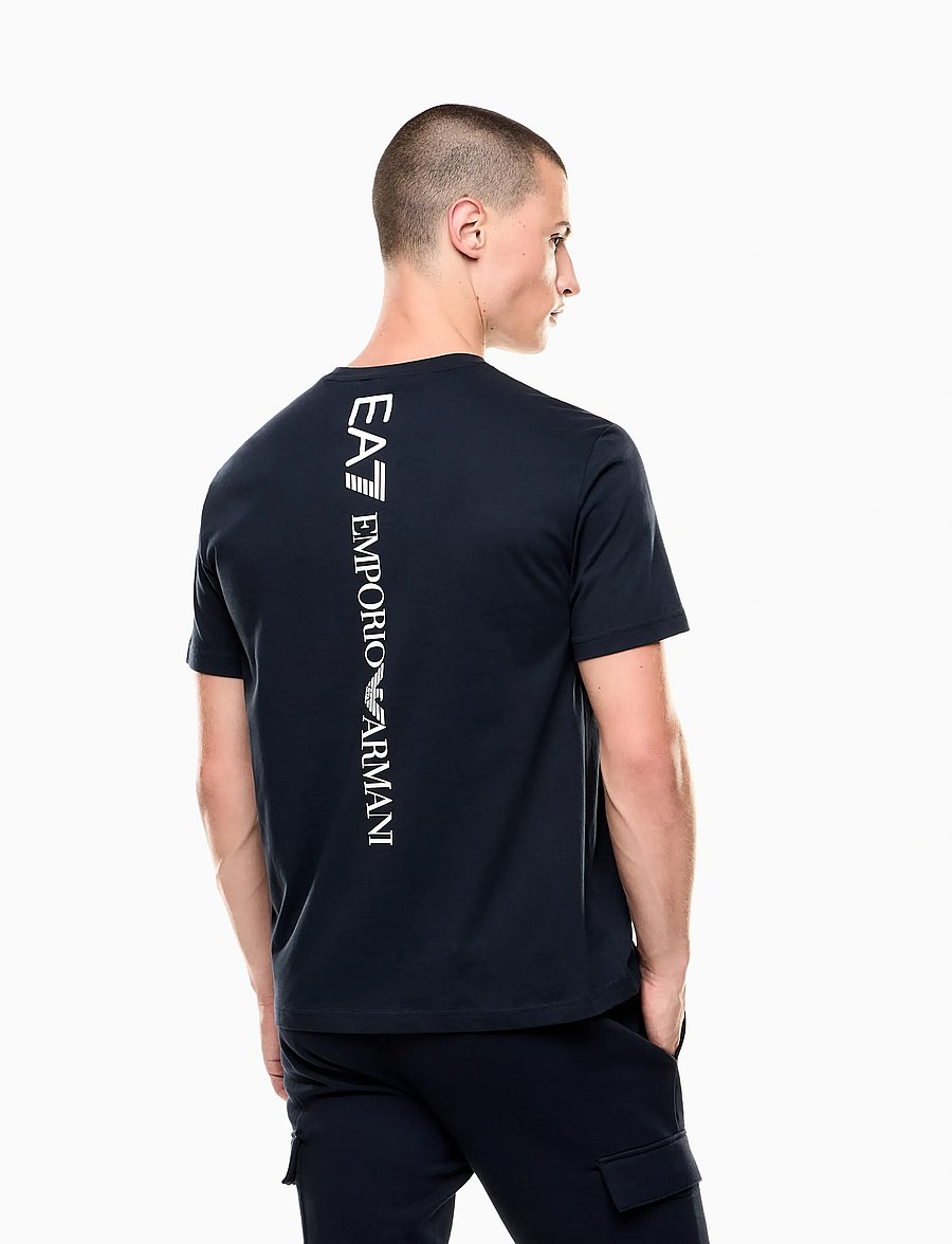EA7 - T-SHIRT - kurzärmelige t-shirts - armani blue/white - 0