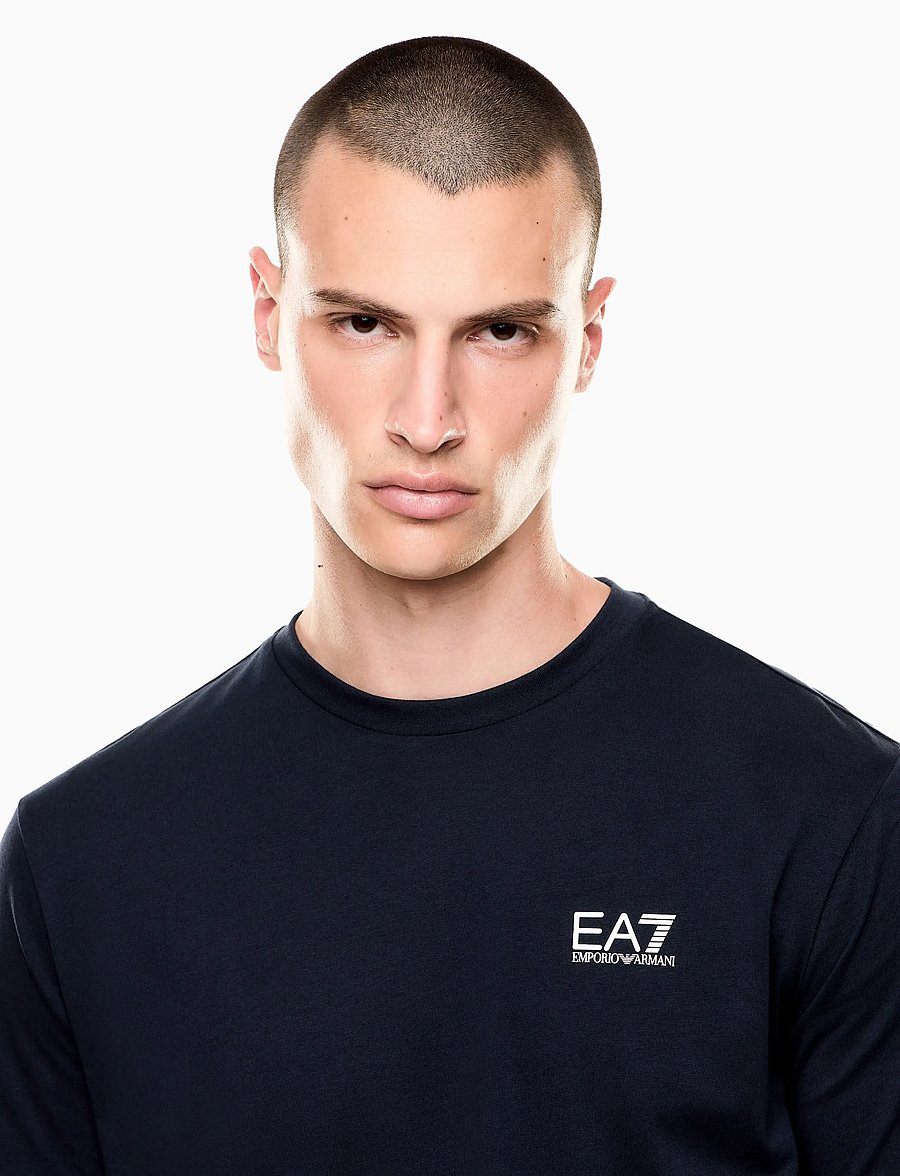 EA7 - T-SHIRT - kurzärmelige t-shirts - armani blue/white - 4