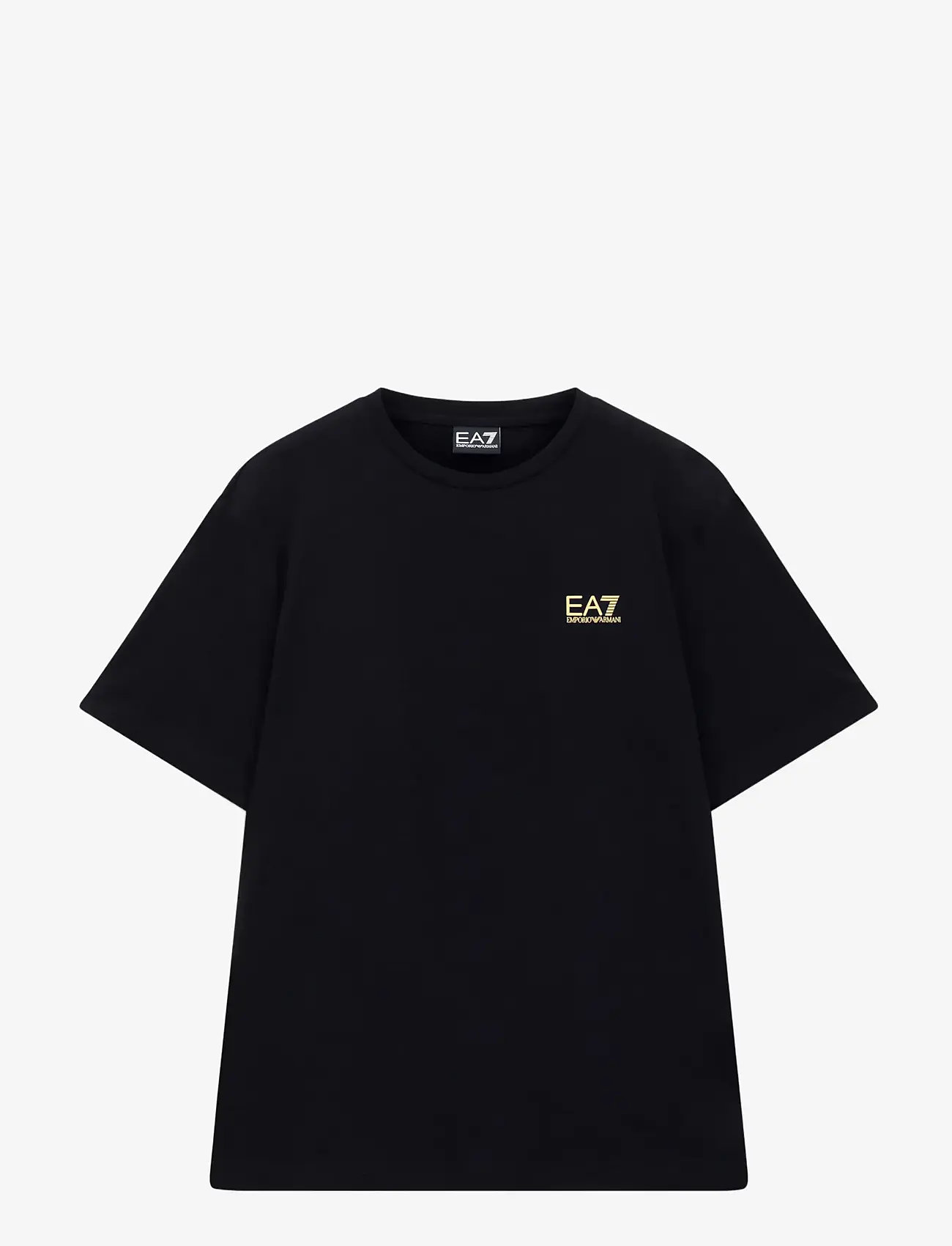 EA7 - T-SHIRT - lühikeste varrukatega t-särgid - black / gold - 1