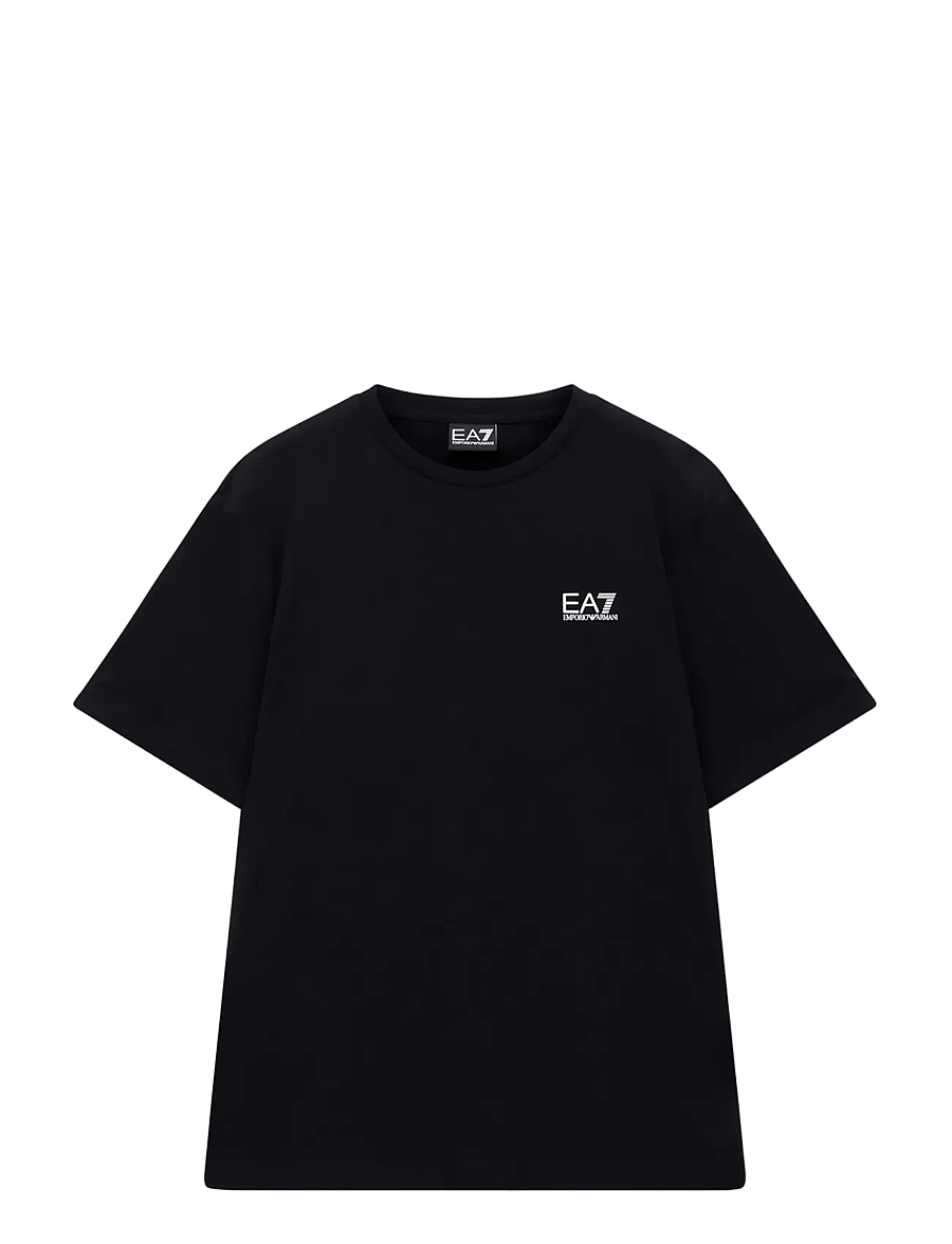 EA7 - T-SHIRT - short-sleeved t-shirts - black/white - 1