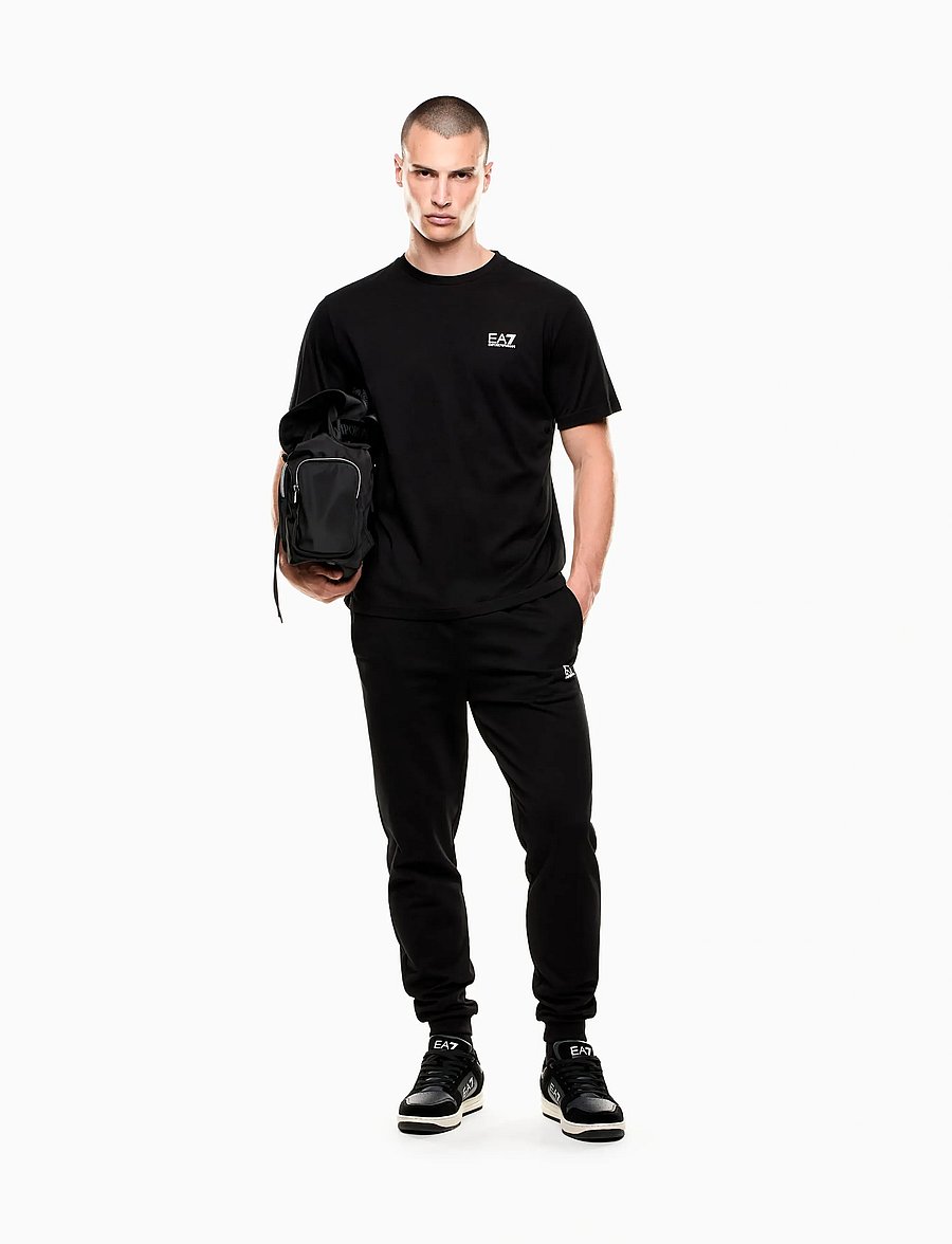 EA7 - T-SHIRT - short-sleeved t-shirts - black/white - 3