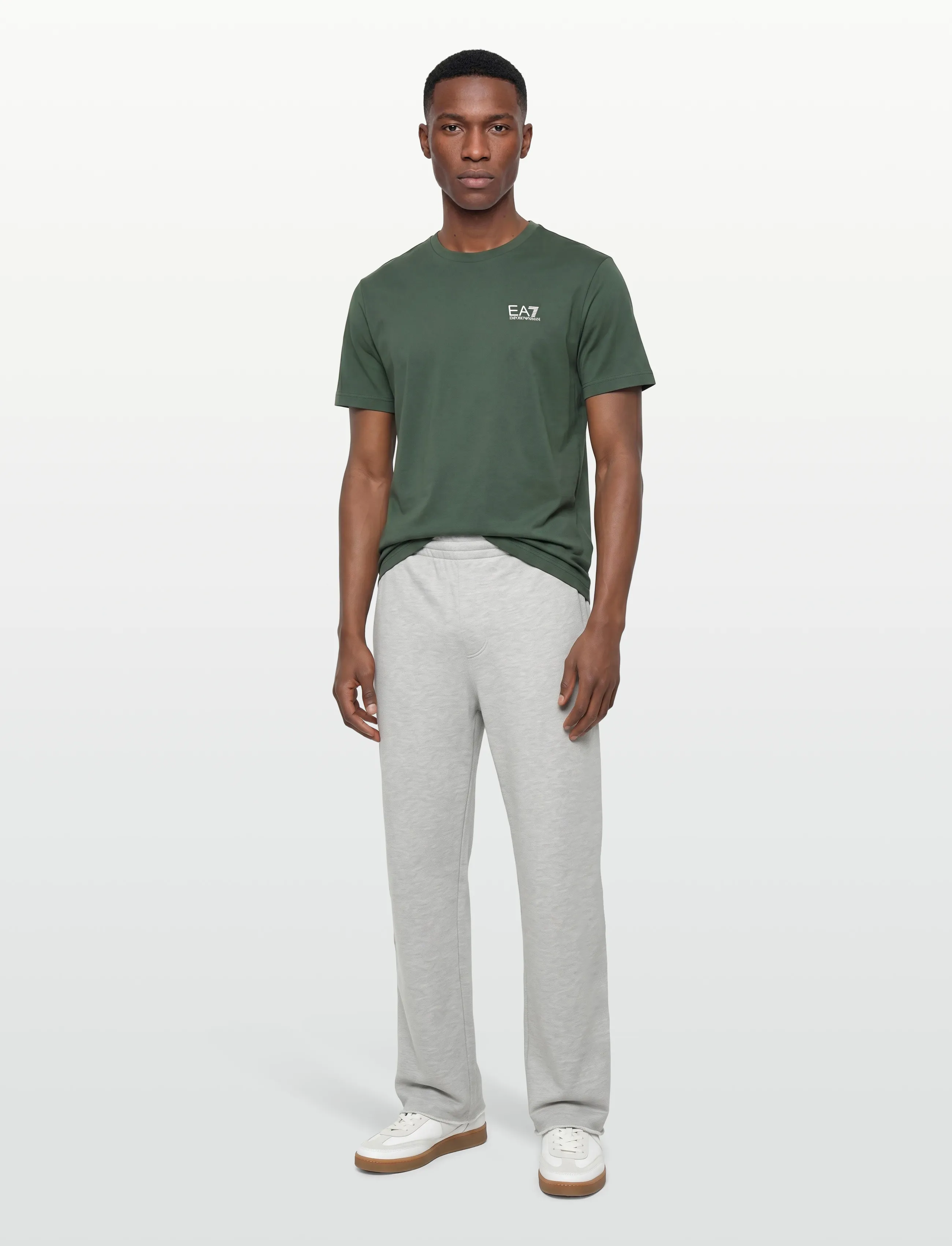 EA7 T-Shirt, 3XL, T-shirts, Khakigrün - Short-sleeved, Männerswear