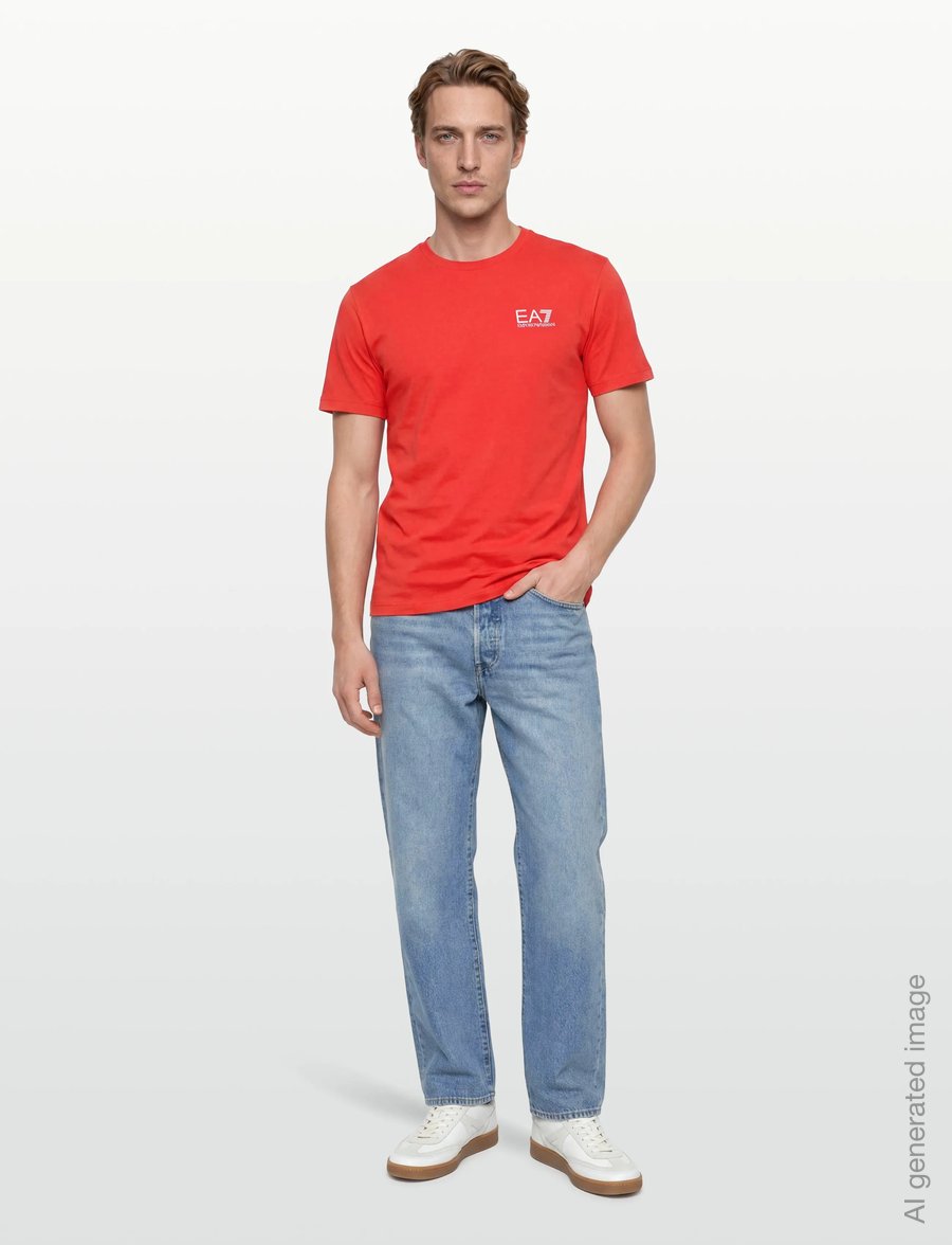 EA7 - T-SHIRT - kortærmede t-shirts - poppy red - 0
