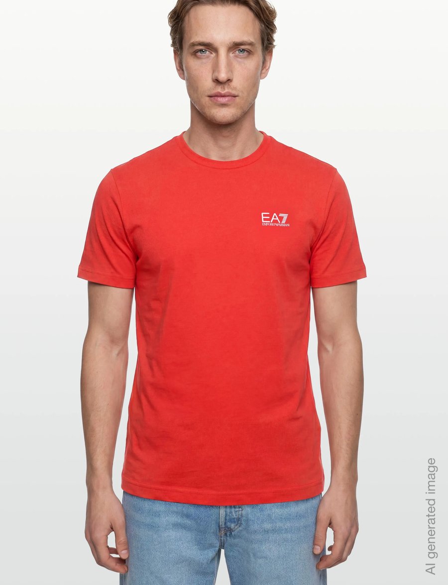 EA7 - T-SHIRT - kortærmede t-shirts - poppy red - 3