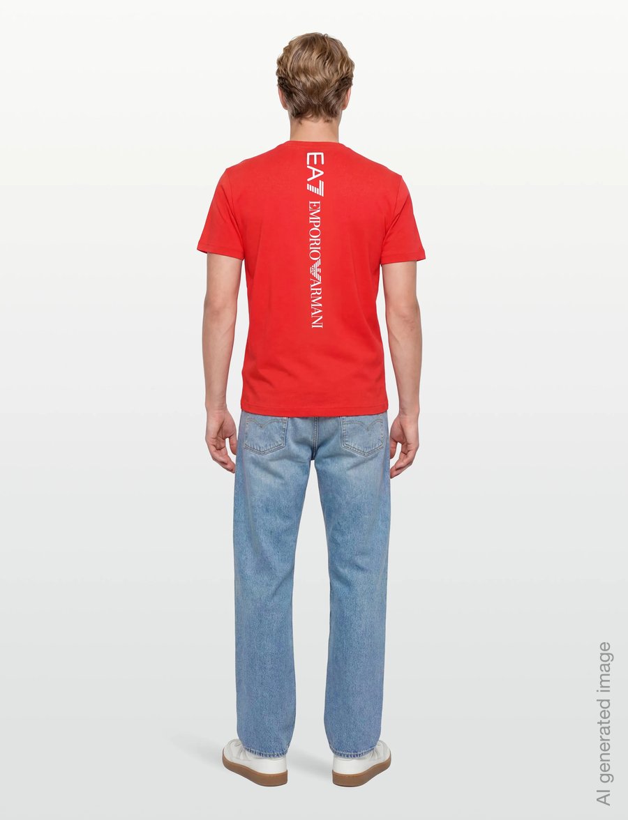 EA7 - T-SHIRT - kortærmede t-shirts - poppy red - 4