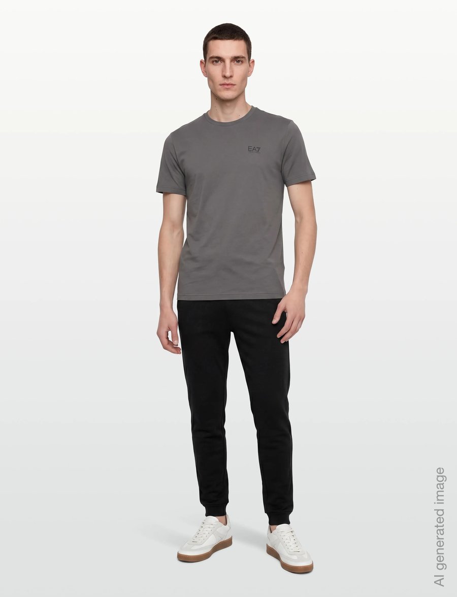 EA7 - T-SHIRT - kurzärmelige t-shirts - smoked pearl - 0