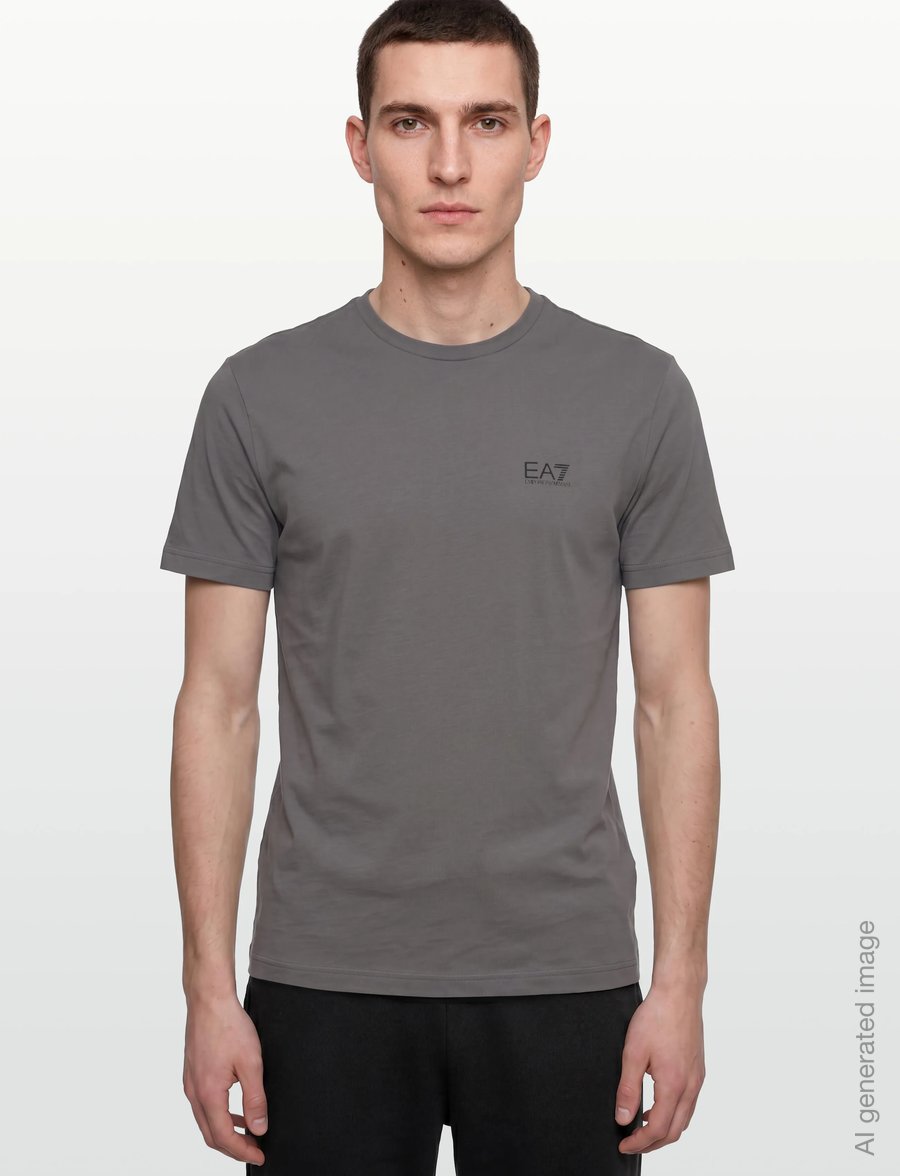 EA7 - T-SHIRT - kurzärmelige t-shirts - smoked pearl - 3