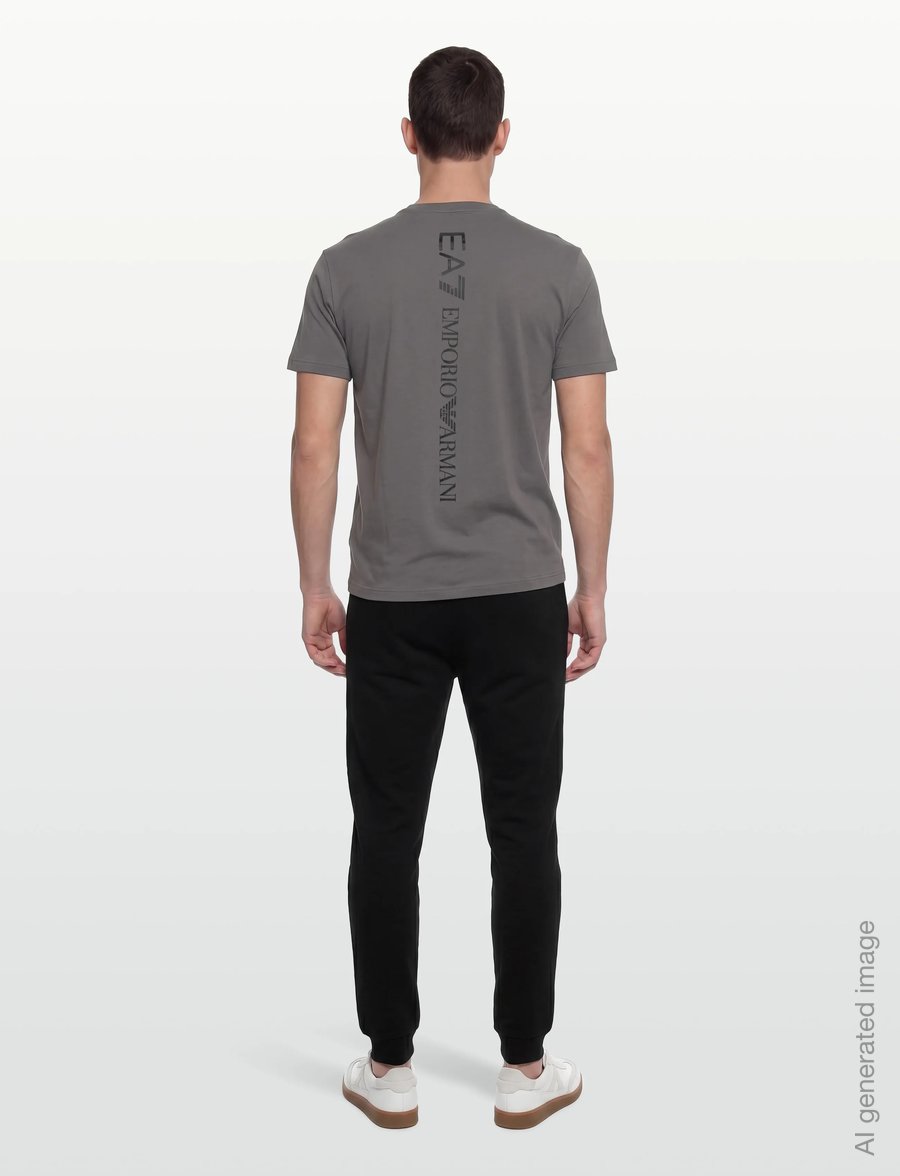 EA7 - T-SHIRT - kurzärmelige t-shirts - smoked pearl - 4