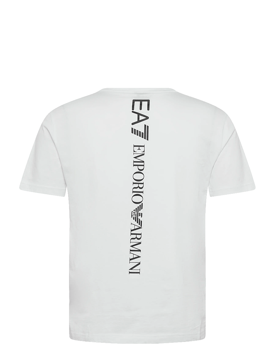 EA7 - T-SHIRT - kurzärmelige t-shirts - white/black - 2