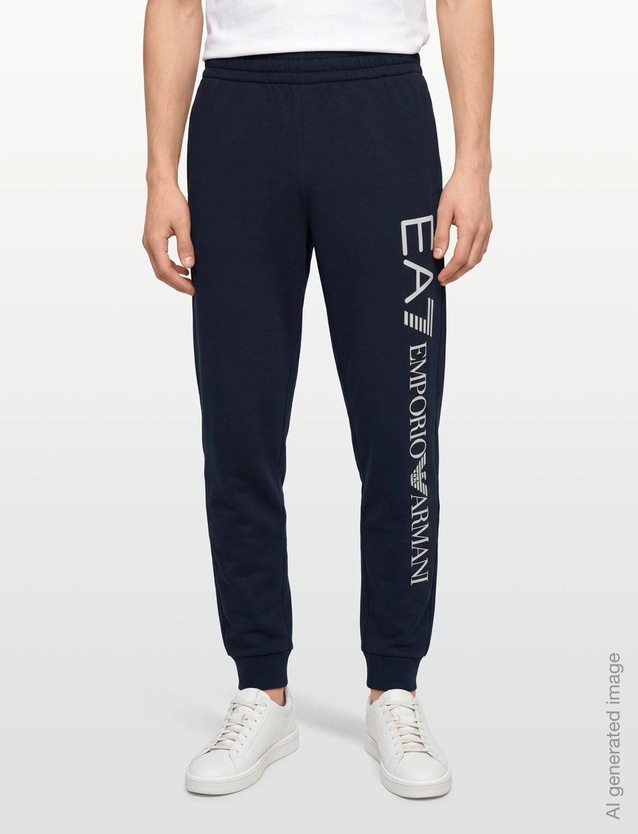 EA7 - TROUSER - sweatpants - armani blue/white - 3