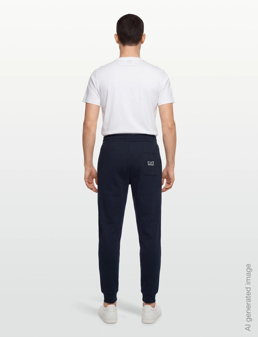 EA7 - TROUSER - sweatpants - armani blue/white - 4
