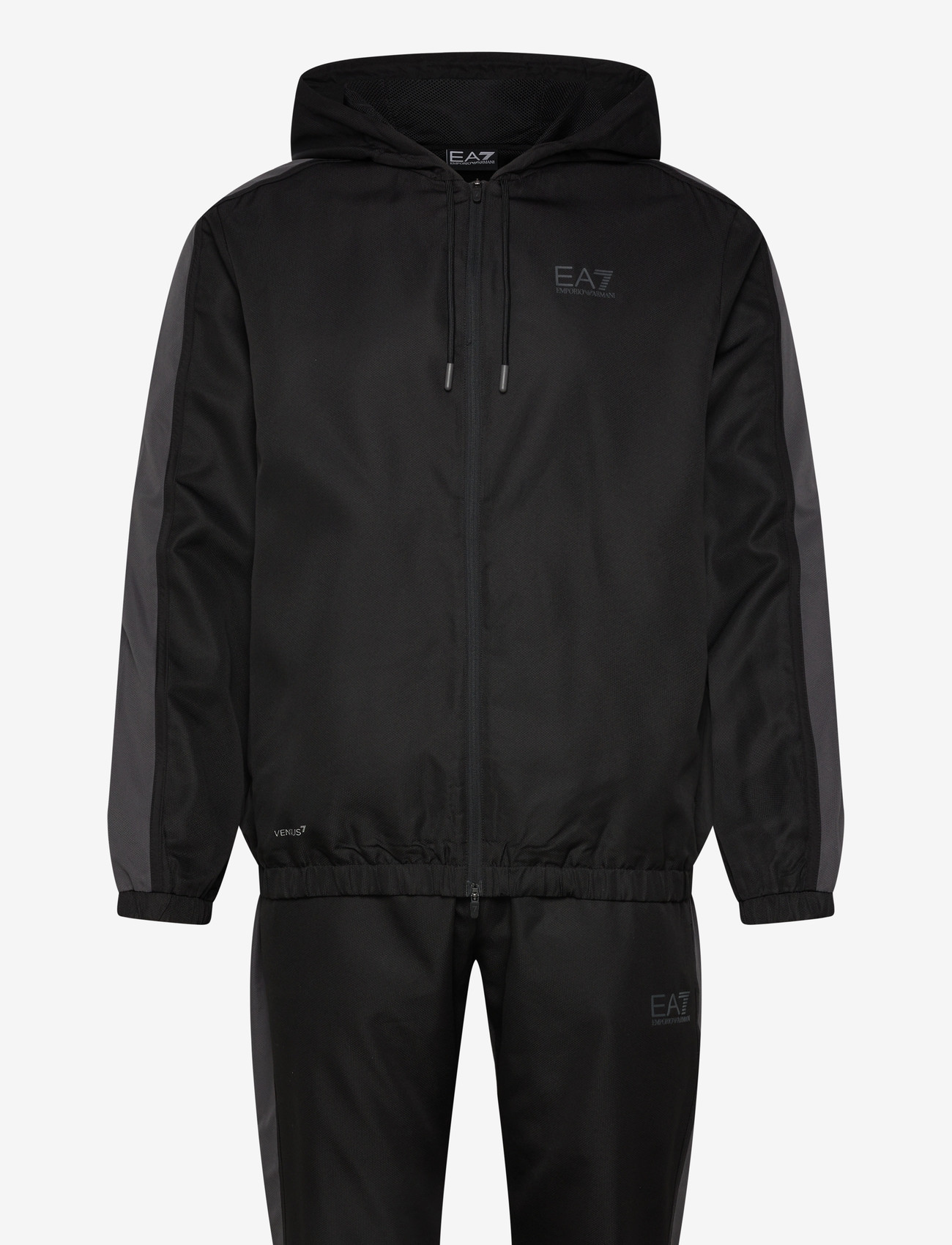 EA7 - TRACKSUIT - trainingsanzug - black - 0