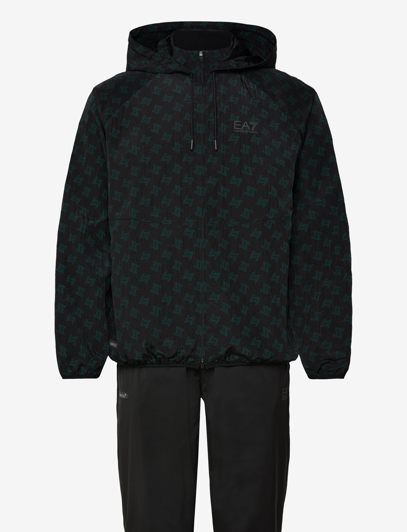 EA7 - TRACKSUIT - träningsoveraller - fancy black - 0