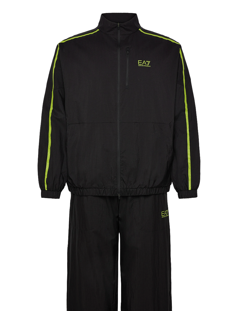 EA7 - TRACKSUIT - black/macaw green - 1