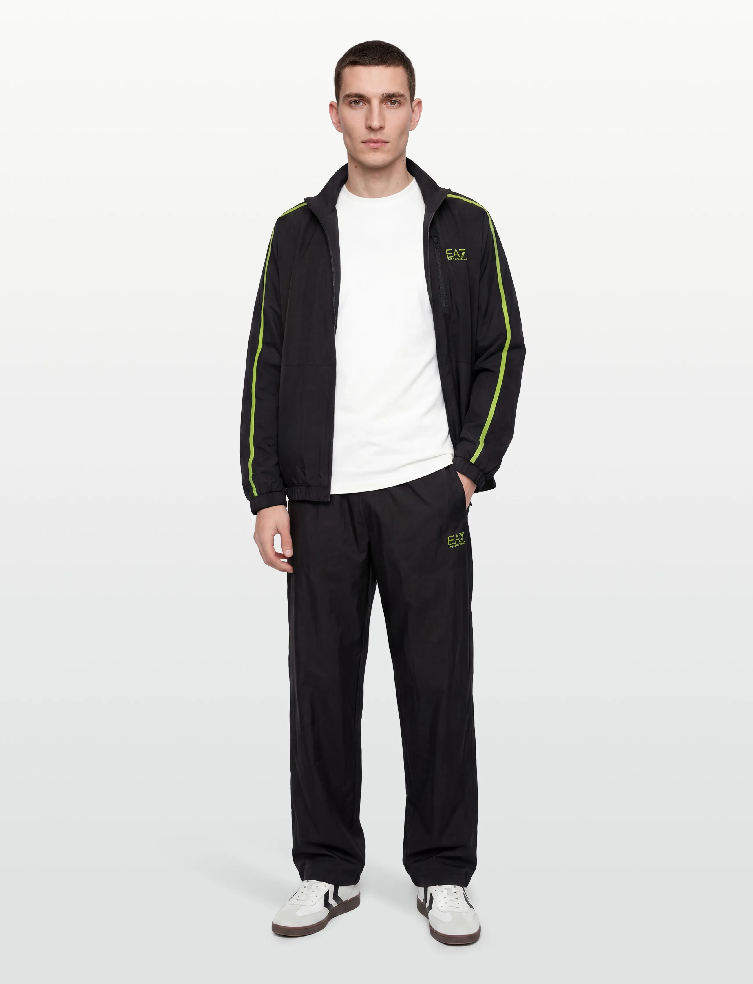 EA7 TRACKSUIT - Clothing - BLACK/MACAW GREEN / black