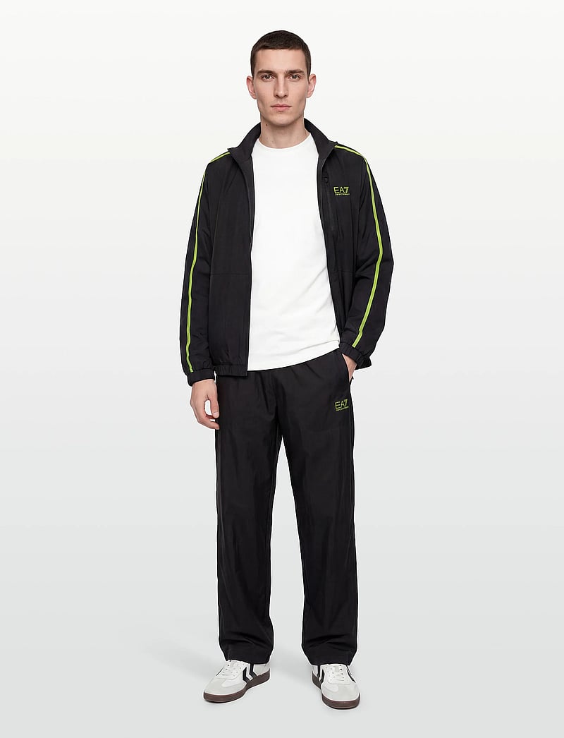 EA7 - TRACKSUIT - black/macaw green - 0