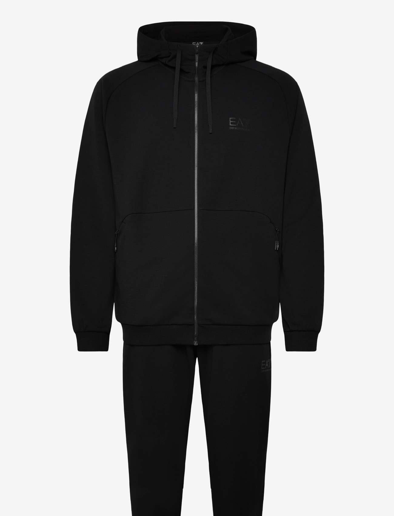 EA7 - TRACKSUIT - trainingsanzug - black - 0
