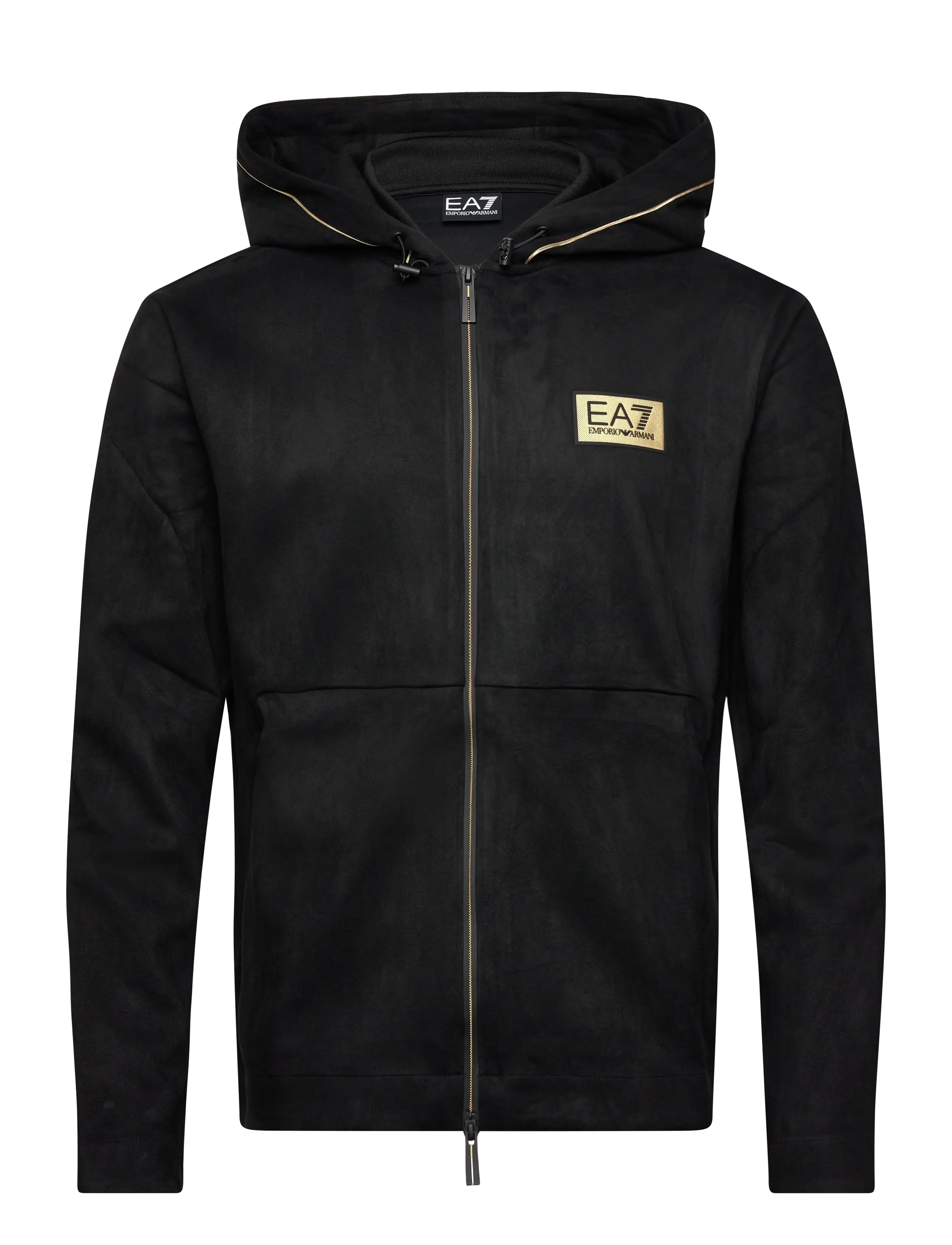 EA7 SWEATSHIRT - Kapuutsiga dressipluusid - BLACK / black