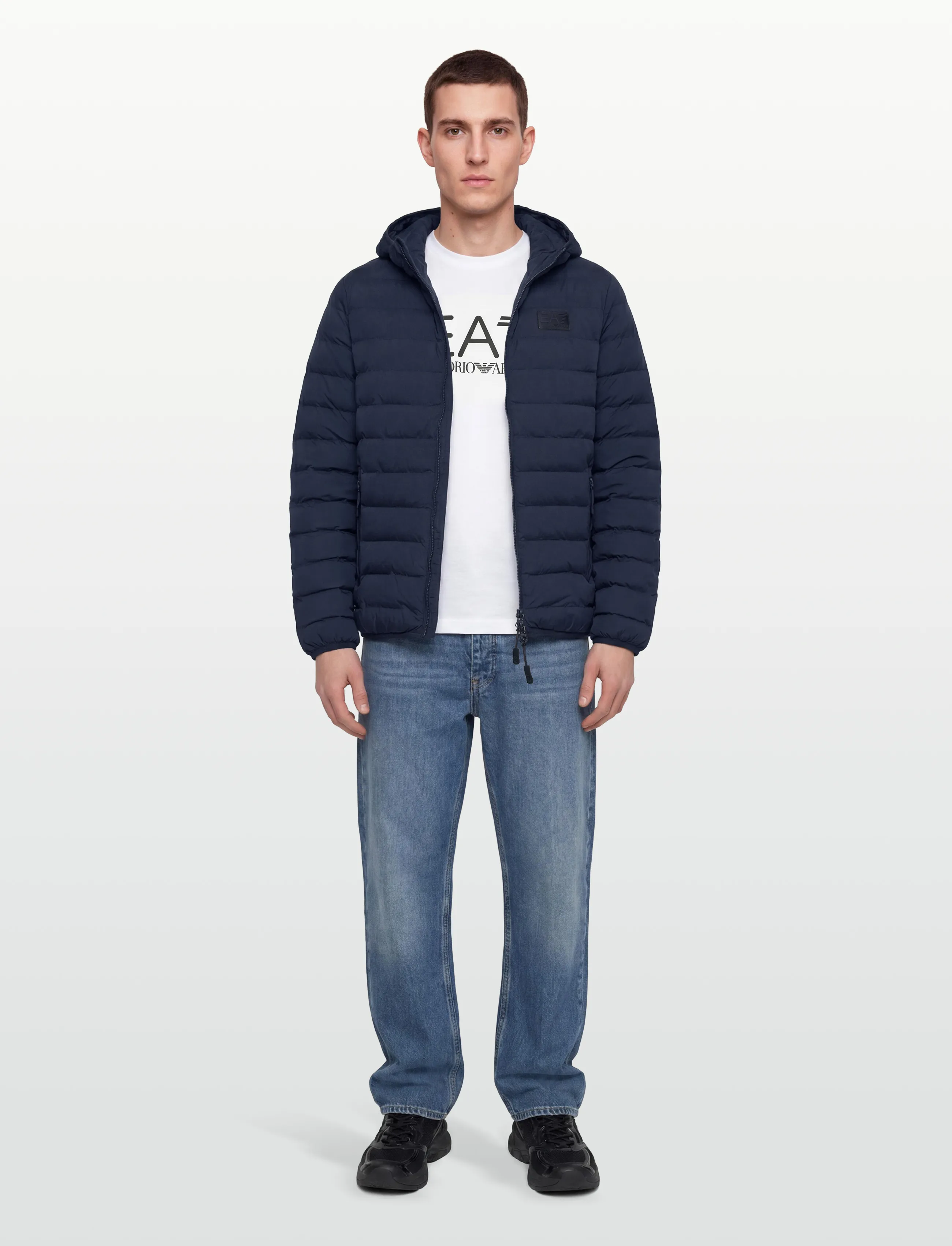 EA7 Bomber Jacket, XL, Jackets, Marineblau - Padded Männerswear