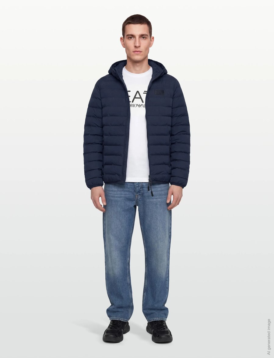 EA7 - BOMBER JACKET - daunenjacken - armani blue - 0