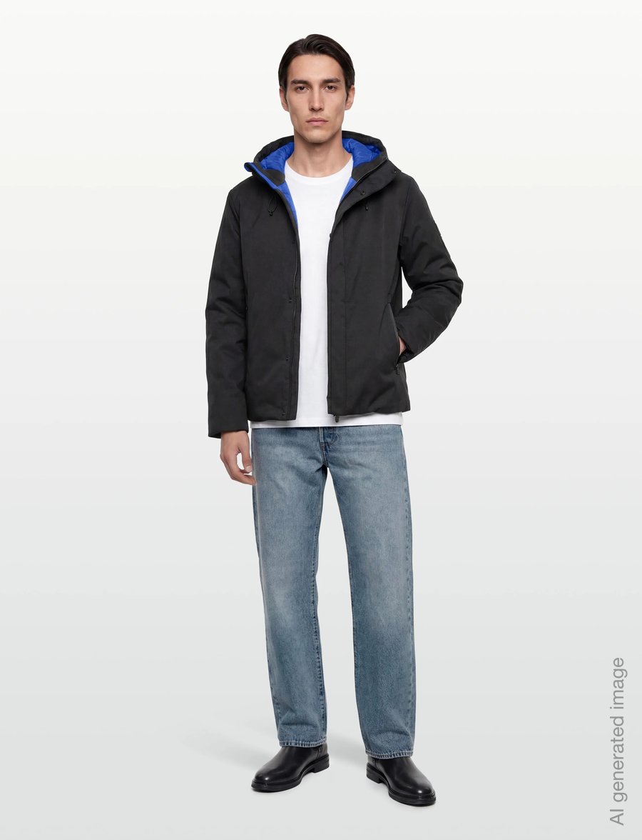 EA7 - CABAN COAT - sulejoped - black - 0
