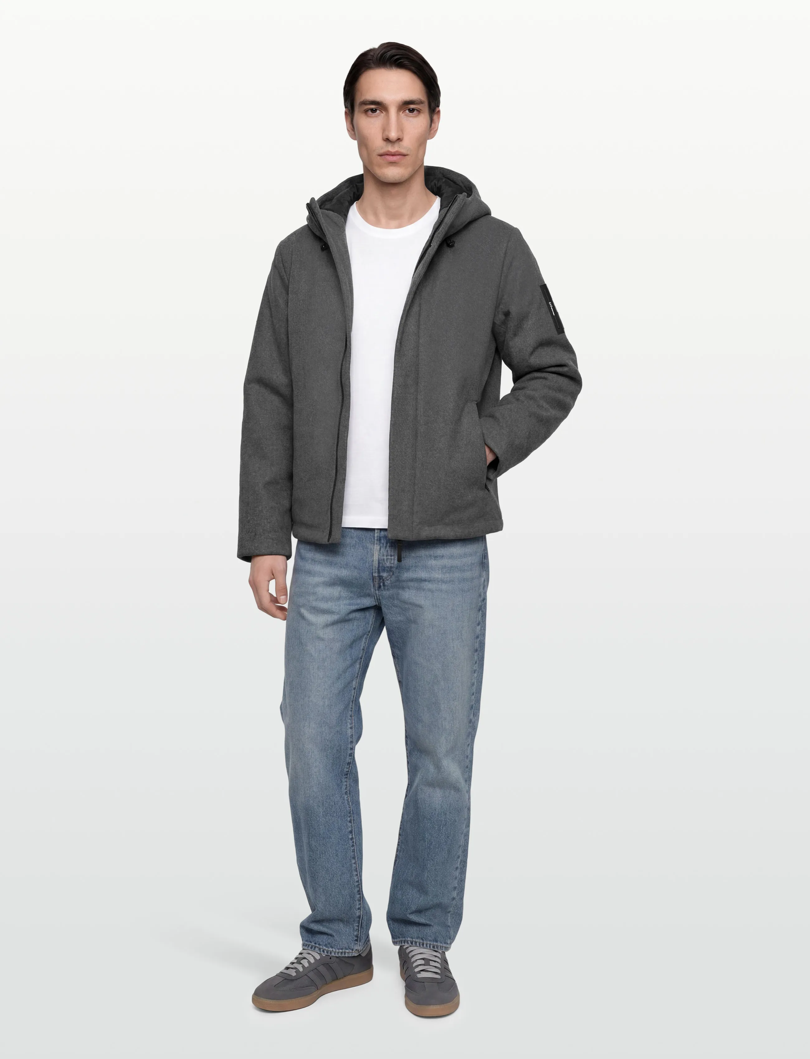 EA7 - BOMBER JACKET - medium grey melange - 0