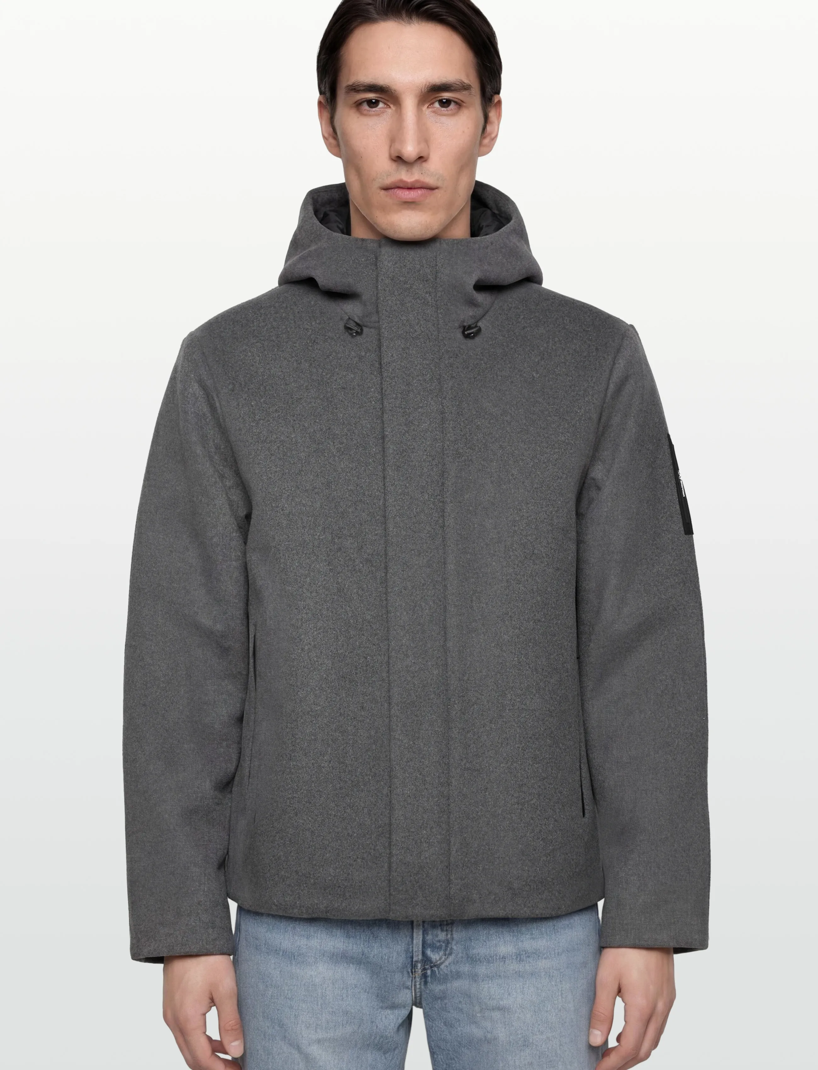 EA7 - BOMBER JACKET - medium grey melange - 4