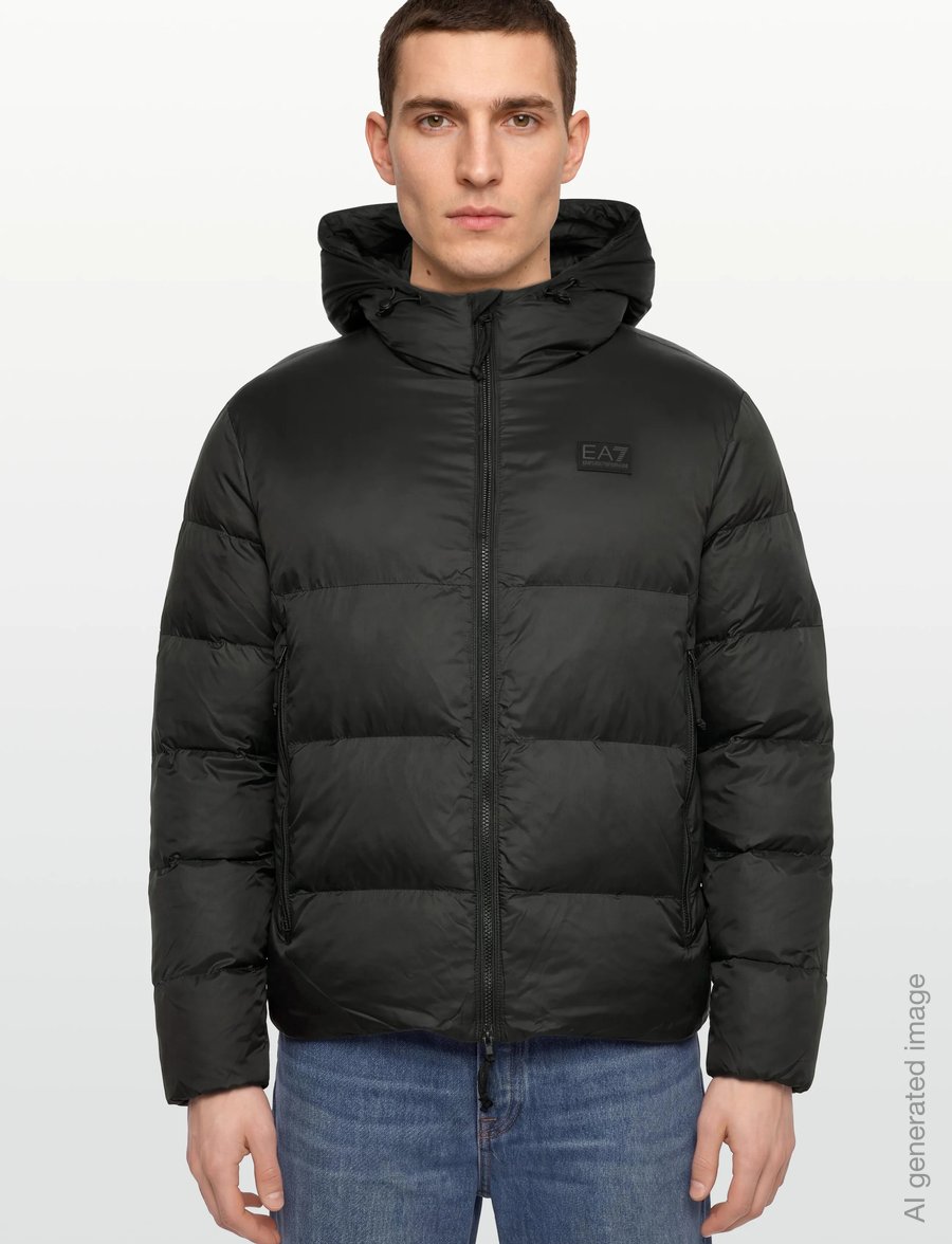 EA7 - BOMBER JACKET - dunjakker - black - 3