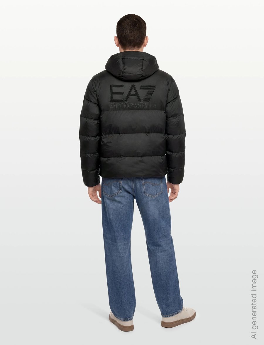 EA7 - BOMBER JACKET - dunjakker - black - 4