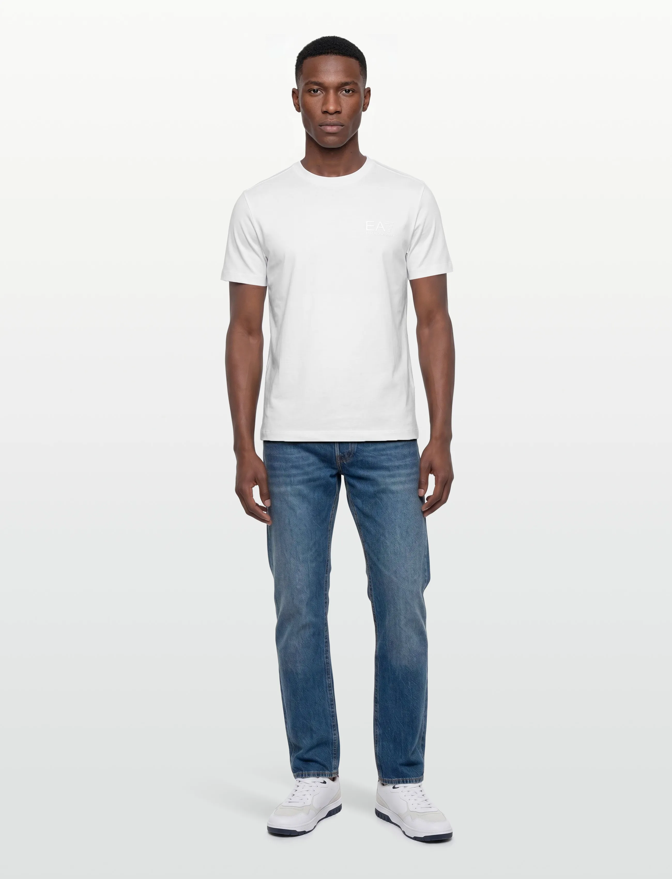 EA7 - T-SHIRT - short-sleeved t-shirts - white - 0